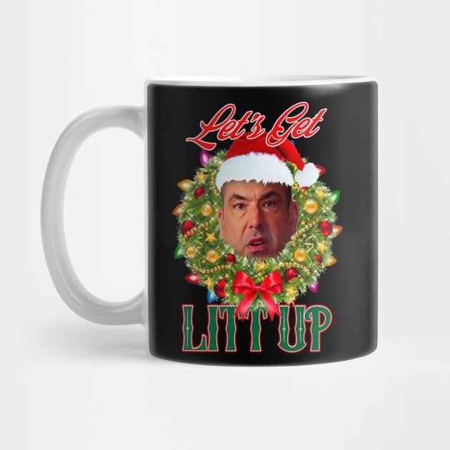 Let's Get Litt Up Funny Louis Litt up Ugly Christmas by TrikoCraft